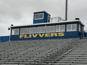 The Flivvers press box where Luke and Tyler bring you all the Redmen action.
