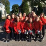 Marquette's Dance Team poses before the parade.