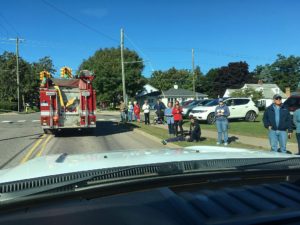 Dashboard view of the parade.