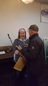 Todd Noordyk interviews grand prize winner Elizabeth Hollowell.
