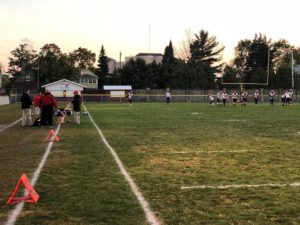 The Redmen prepare to take on the Maroons.