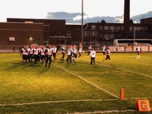 It's the Marquette Redmen against the Menominee Maroons.