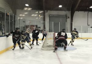 Some action near the net!