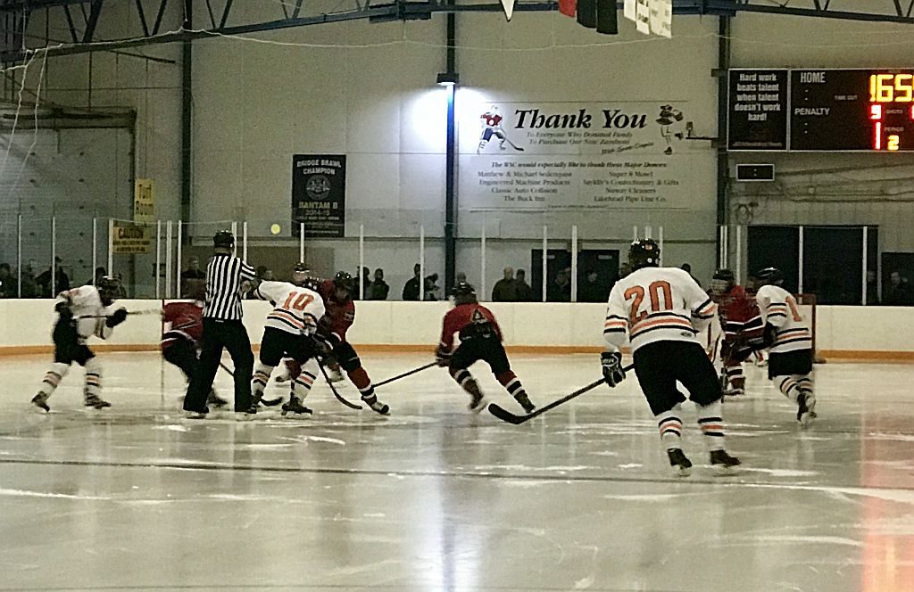 The Redmen were on the road against the Escanaba Eskymos.