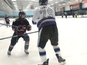 It was the Marquette Redmen against the Utica Eisenhower Eagles today.