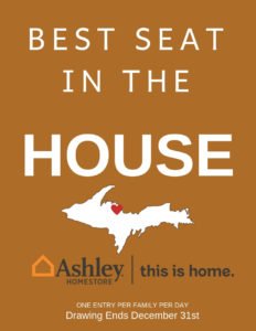 Win the Ashley HomeStore Best Seat in the House Giveaway in Marquette, MI