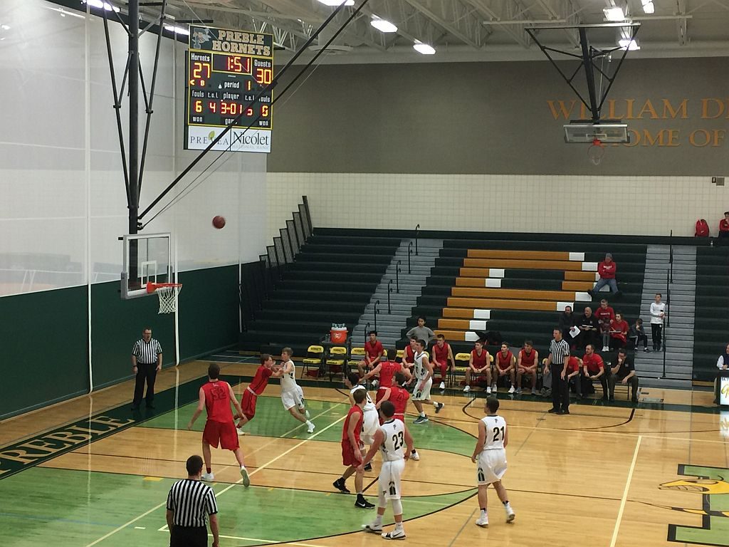 The Marquette Redmen were on the road against Green Bay Preble.
