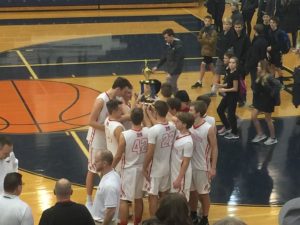 The Marquette Redmen Boys' Basketball team won the Petoskey Invitational.