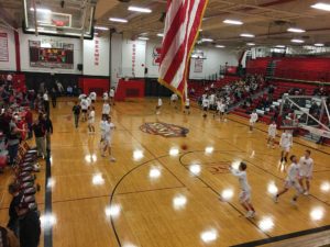 The Redmen won 61-51 over the Eskymos.