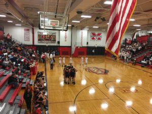 The Redmen had a fantastic showing against the Eskymos in their newly renovated gym.