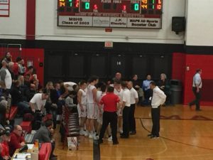 It's a Redmen huddle.