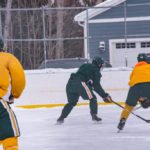 The teams started playing just after 1pm.