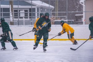 They rotated players in and out during the game so everyone got a chance to get on the ice.