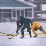 A rare chance to see the Northern Michigan University Wildcats Hockey team play outdoors.