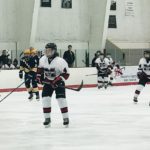 The Redmen take the ice.