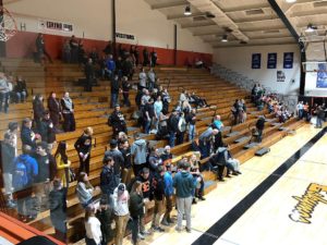 Escanaba fans take in the game.