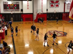 Redettes warm up before hosting Calumet.