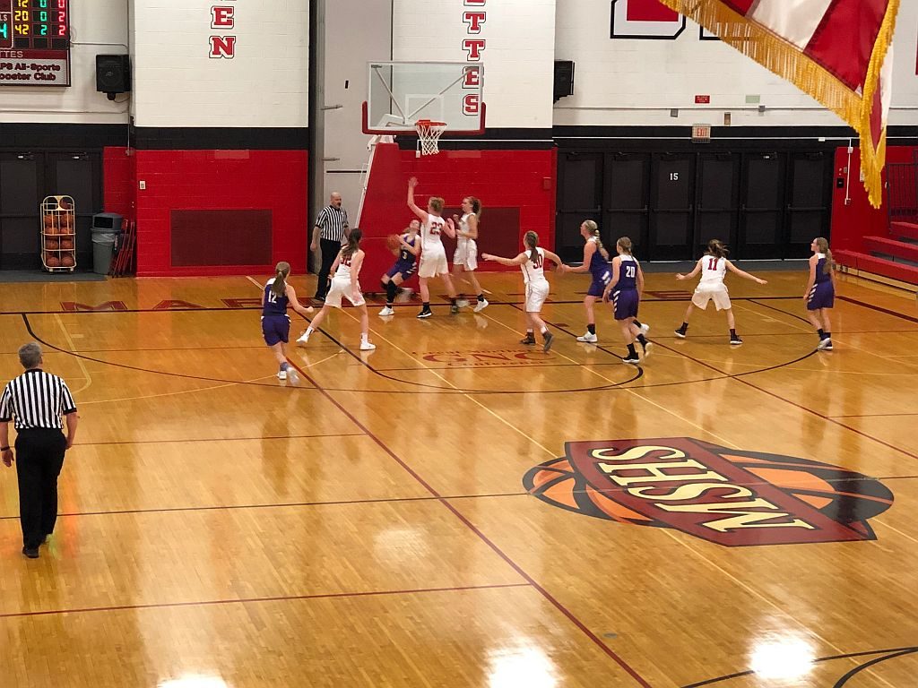 The Redettes kept the Braves on the ropes tonight.