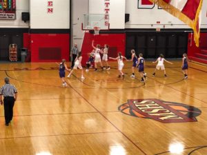 The Redettes kept the Braves on the ropes tonight.