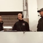 John and Joe interview the Redmen's coach after the game.