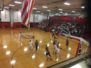 The Redmen and the Flivvers took to the court tonight.