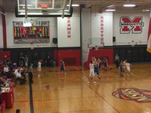 The Redmen were victorious over the Flivvers tonight.