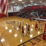 It was a thrilling first half as the Redmen and the Patriots started out neck and neck.