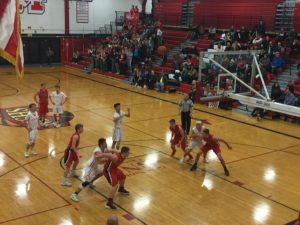 Some action at the free throw line.