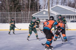 Lots of defense out there on the ice today.