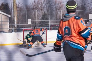 A scuffle in the NMU net.
