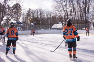 The Marquette Mutineers were ready to claim another win on Lions Field Ice Rink.