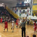 Marquette makes a move toward the net