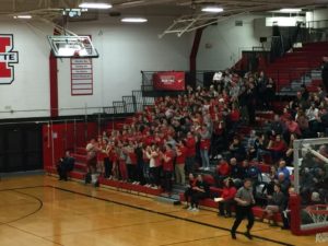 The Marquette Redmen's fans came alive in the second half