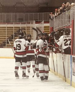 The Redmen defeated the Eskymos 5-0 tonight.