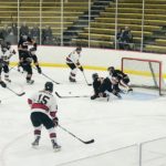 Some action at the net.