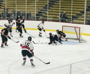 Some action at the net.