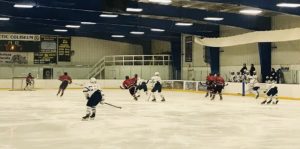 The Redmen lost in a shootout tonight against the Salem Rocks.