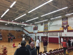 The Menominee Maroons hosted the Marquette Redmen tonight on Fox Sports Marquette 105.1-99.9 and 103 FXD.