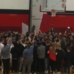 Lifting the District Championship trophy high for all to see