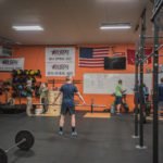 Starting warm ups for today's CrossFit Open workout at Blackfly CrossFit.