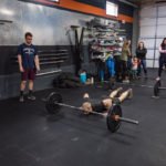 This workout is 12 minutes long and is a mix of snatches and burpees.