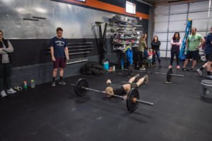 This workout is 12 minutes long and is a mix of snatches and burpees.