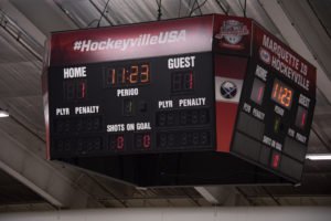 Just minutes later, the Heat get their first goal of the night.