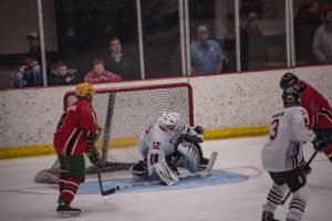 Roth blocks a shot on goal made by Herriman.