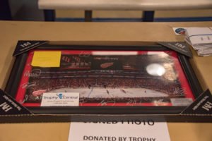 A signed Red Wings photo was part of tonight's raffle.