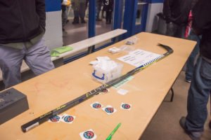 Someone one this Warrior Hockey Stick.