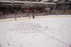 Look at all of those pucks!