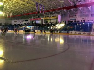 The lights go down before the puck drops!