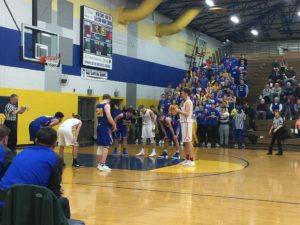 Grazulis at the line.