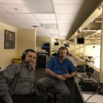 Dave Ellis and Mark Evans during The Sports Drive on Friday afternoon.